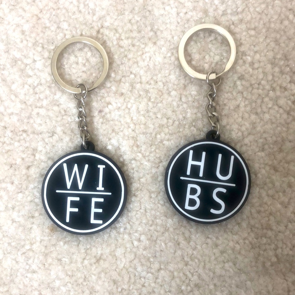 The Ring Boxes Wife and Husband Key Chains